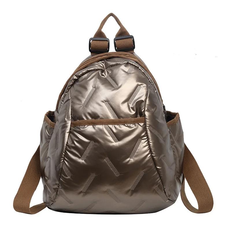 New Fashion Light Luxury Casual Simple Versatile Large Capacity Cotton Clothes Women's Backpack