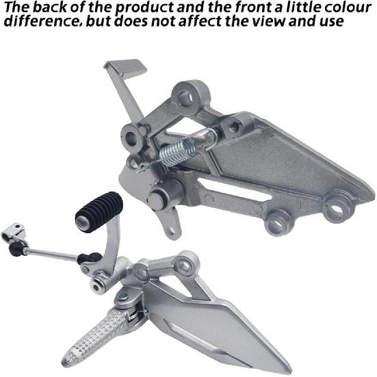 Motorcycle Left Or Right Rear Foot Peg Brake Pedal Footrest Bracket Compatible With 250/300 NINJA EX250R Z250 Z300(1pc R Black Footbrak)