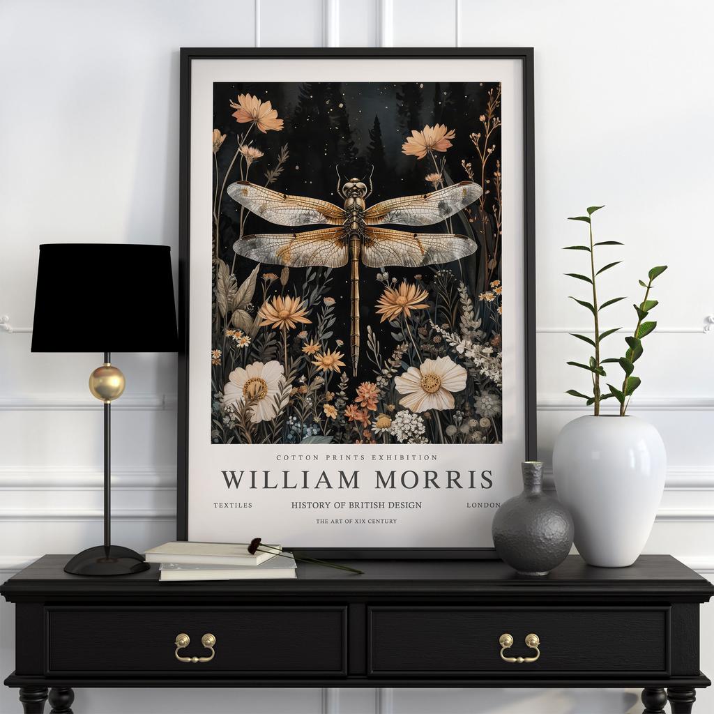 Neutral William Morris Poster Picture Botanical Animals Canvas Prints Vintage Wall Art Decorations for Living Room Exhibition