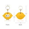 Bamen Bug Club Cartoon Access Control Card Leather Case Keychain Creative Cute Girl Key Pendant Bag Hanging Personalized Gifts