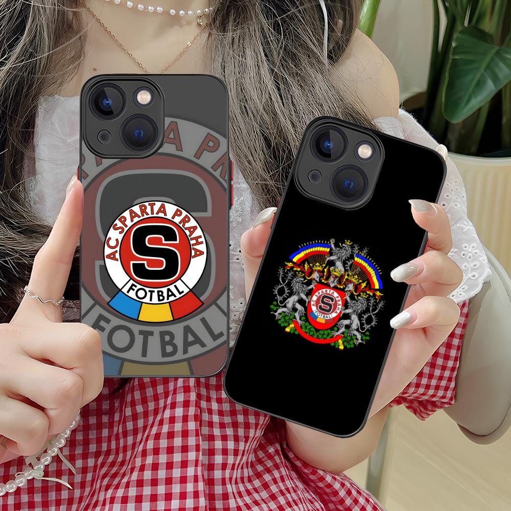 FC Sparta Praha Mobile Phone Case for iPhone 16 15 14 13 12 11 X XR XS 8 7 Pro Max Plus Mini Colour Silicone Protective Cover