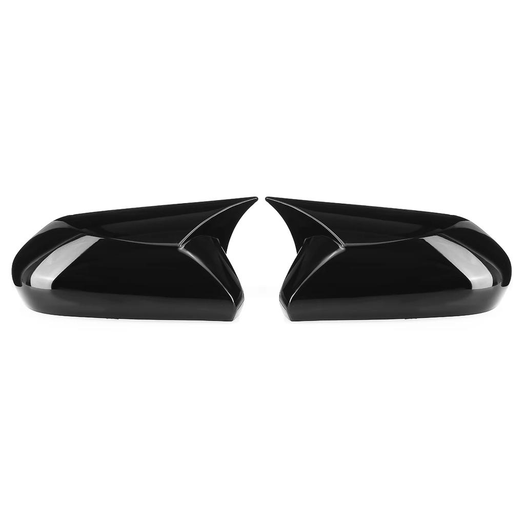 2pcs Ox Horn Side Wing Rearview Mirror Cover Trim Decor Caps Fit For Toyota Camry Avalon 2018- Car External Accessories