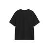 Li Ning Sports Lifestyle Series Logo Print Round Neck Short Sleeve Drop Shoulder T-Shirt Unisex T-Shirt Black AHSSF51-3