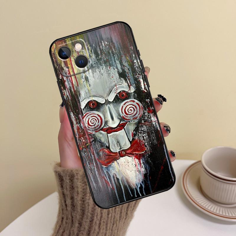 SAW The Jigsaw Killer Horror Film Phone Case For iPhone 15 14 Plus 11 12 13 16 Pro Max Mini 7 8 X XR XS Max Cover