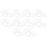10Pcs Mask Brace Antifog Food Grade Silicone Freely Foldable Reusable Mask Support Frame for Outdoor   School