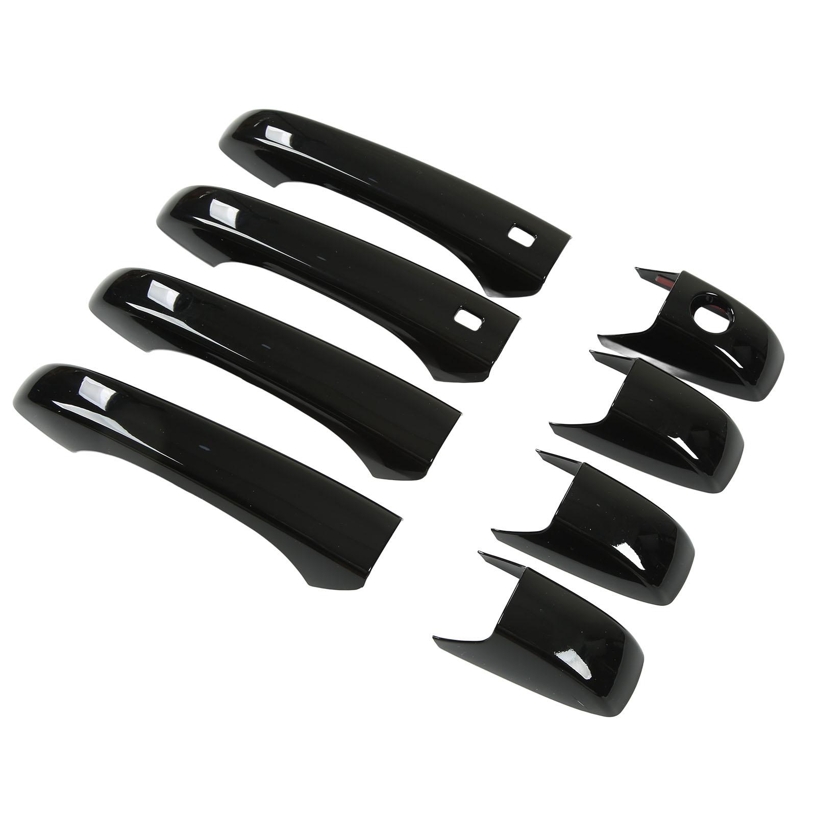

Car Exterior Door Handle Cover Glossy Black Replacement for Jeep Grand Cherokee WK2 WL 2011‑2022
