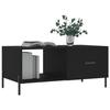 VidaXL Table basse noir 90x50x40 cm bois d'ingénierie 829221