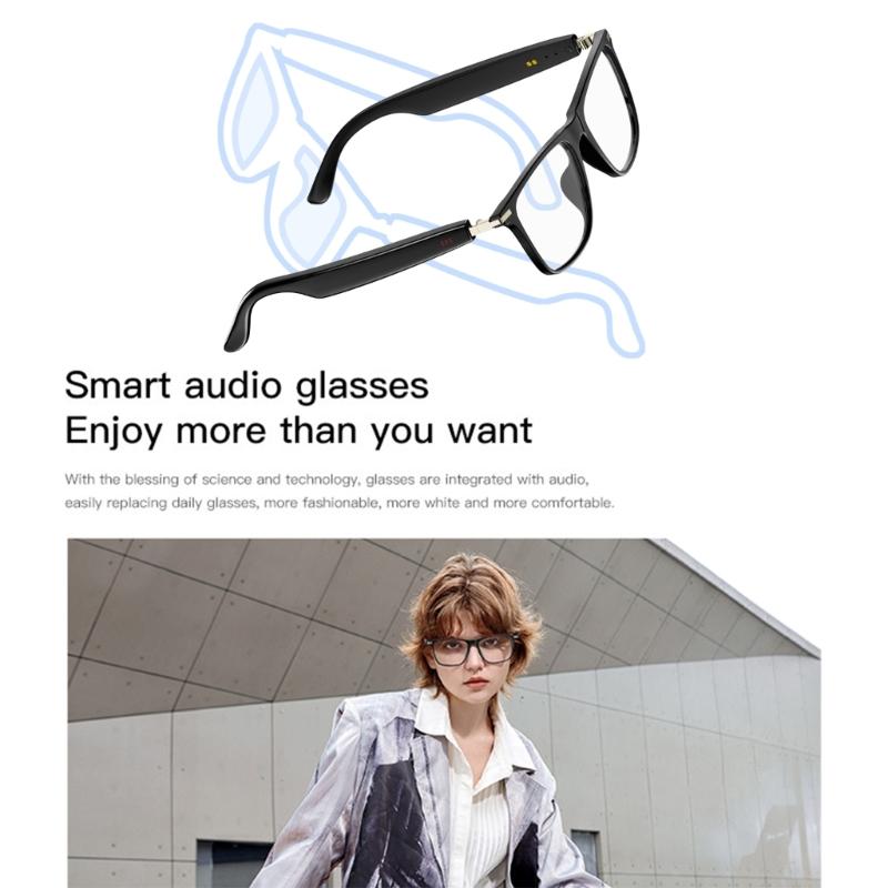 AI Translator Glasses for Men Women Support Multi Platform Multifunction Bluetooth-compatible Audios Eyewear