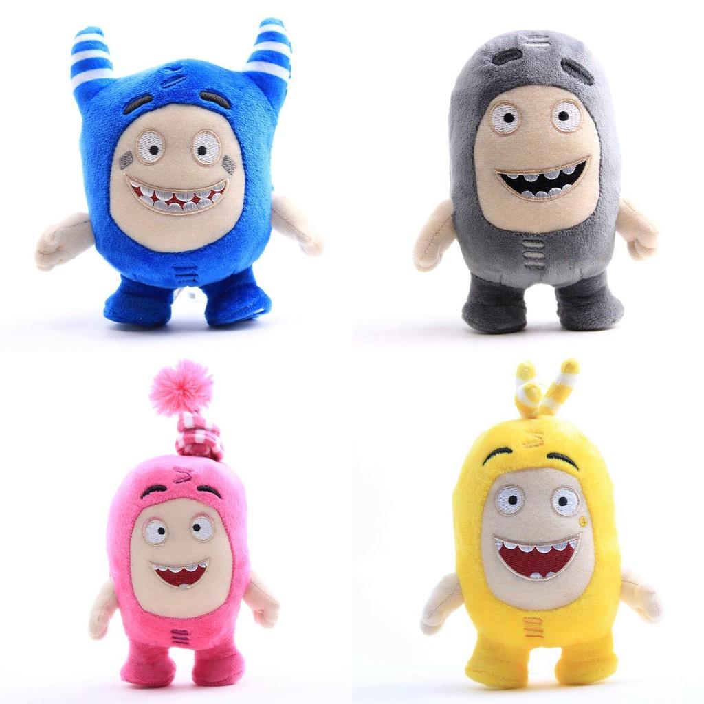 Oddbods 18cm Plüschtier Weiches Kuscheltier Molch Bubbles Pogo Zee Jeff Fuse Slick Perfekt zum Sammeln