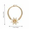 Minimalist Design Statement Collar Necklace Exaggerated Clavicle Chain Sun Pendant Choker  Summer