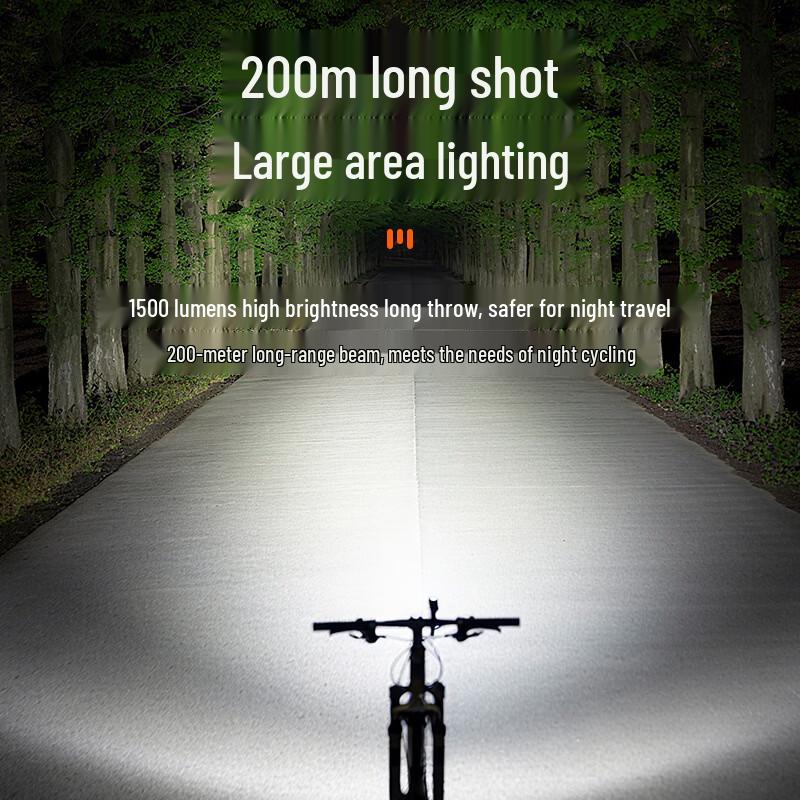 Nufeng Bicycle Headlight with Integrated Horn