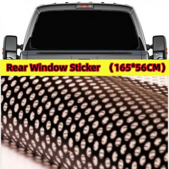 1x Truck Van BLACK Rear Window Tint Graphic Sticker Waterproof Sunscreen 22 x65
