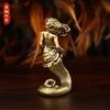 Ancient Greek Snake Woman Medusa Brass Ornament Crafts Home Office Tabletop Decoration Game Model