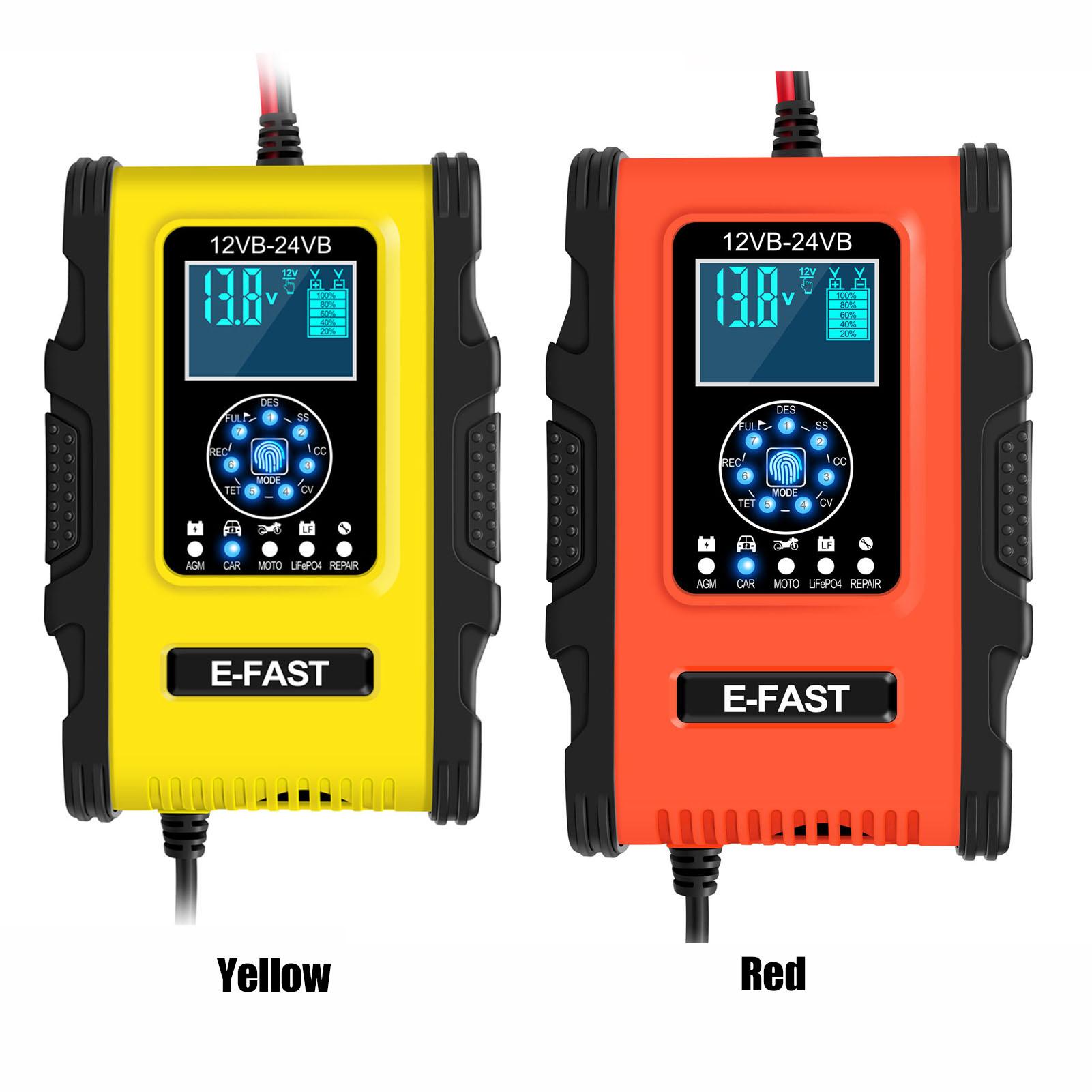 

TK-500 Автомобильные зарядные устройства 12 В/12 А 24 В/6 А Полностью автоматические интеллектуальные зарядные устройства для аккумуляторов Зарядные устройства для аккумуляторов для автомобилей и мотоциклов EU