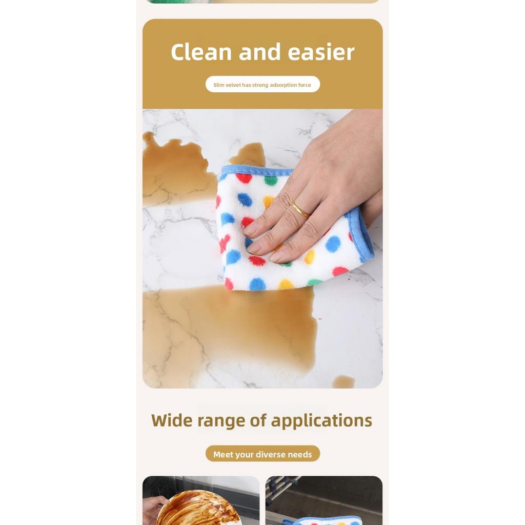 10 Hochabsorbierende Reinigungstücher - Schnelltrocknend, Fusselarm, Mehrzweck-Reinigungstuch für Küche, Bad, Glas und Geschirr - Reinigungstuch