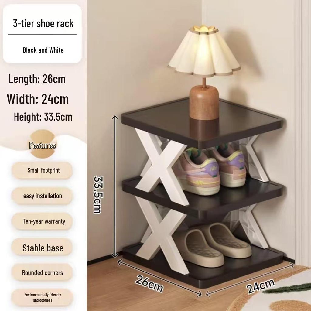 Space-Saving Dustproof Folding Shoe Rack for Narrow Entryways, Offices, or Dorms