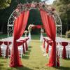 5.9ft Artificial Eucalyptus Garland with Rose Flowers, Faux Floral Vine Garland for Table Wedding Centerpieces Bridal Shower Party Decoration