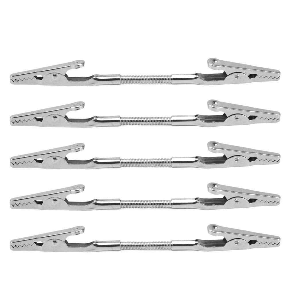 5Pcs Bendable Structure Double Head Alligator Clip Memo Note Clip Price Tag Showing