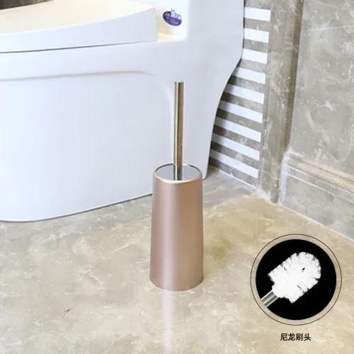 

Туалетная щетка золотистого цвета с держателем, креативная щетка в скандинавском стиле для унитаза, щетка для чистки ванной комнаты, аксессуары для ванной, бытовая чистка пола