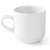 OPTIMA Hotel Coffee and Tea Cup, White Porcelain, 230ml, Set of 12, Hendi 770962
