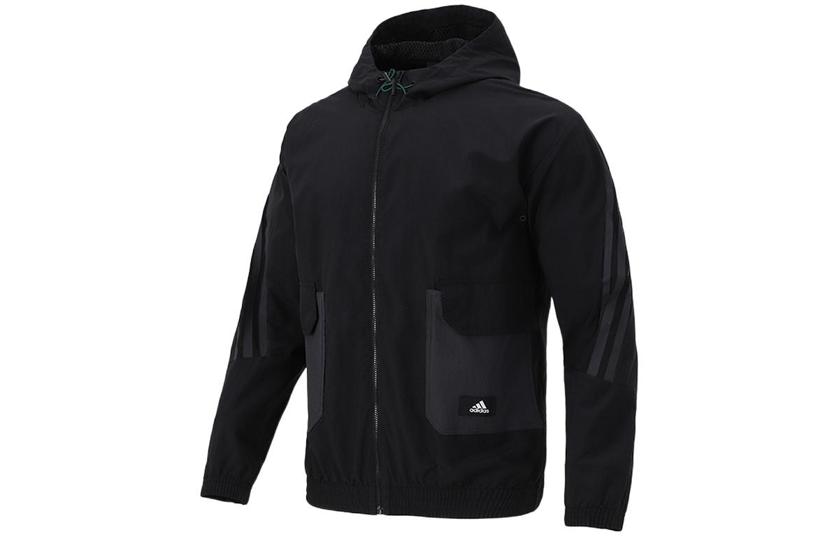 Adidas M Fi Wv Bst Fz Jackets & Coats Men s Black H65370 S