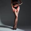 Sexy Women Thin Pantyhose Open Crotch Dot Stockings Sheer See Through Plus Size Oil Glossy Shiny Pantyhose Maid Tights