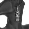 RSAMD Silver Carve Dangle Drop Earring Boho Ethnic Tassels Jewelry Gift for Women