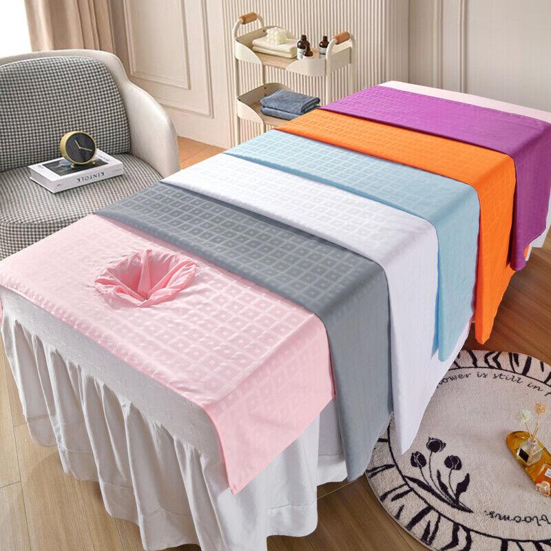 Beauty Massage Bed Cover Sheet SPA Massage Bed Table Cover W/ or W/o Face Hole Body Spa Salon Bedspread Home Decoration