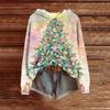 Ladies' Fashionable Printing Casual Hooded Long Sleeved Sweatshirt