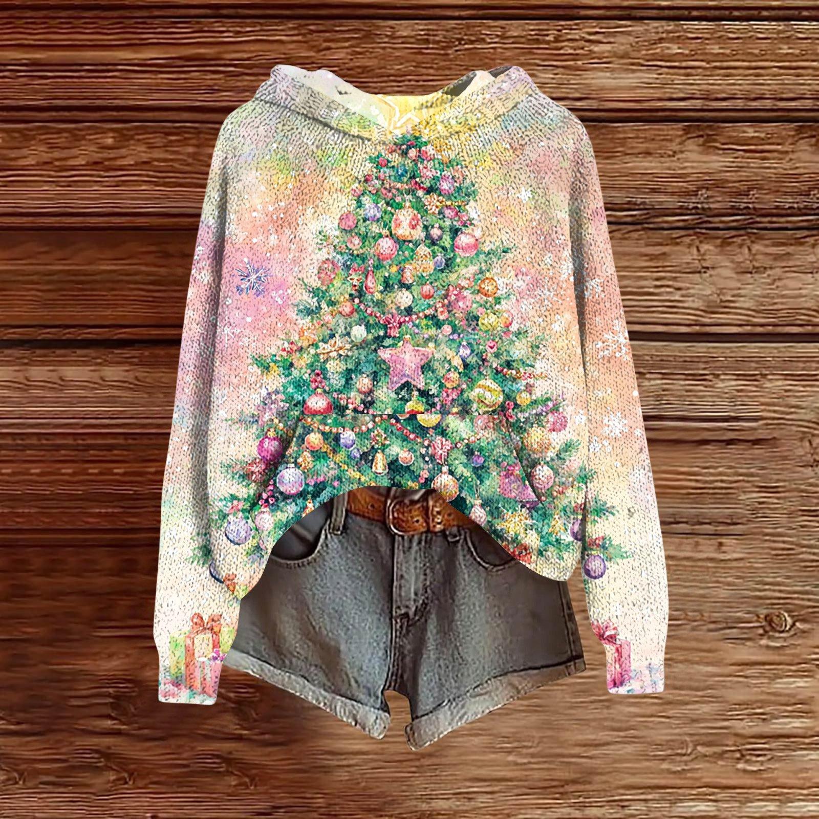 

Женская модная повседневная толстовка с капюшоном и длинными рукавами с принтом XXL розовый