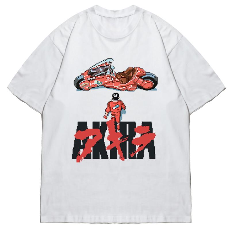 2024 Popular New Style Animation Print Short Sleeve T-shirt for Men and Women Hip Hop High Street Loose Round Neck Pure