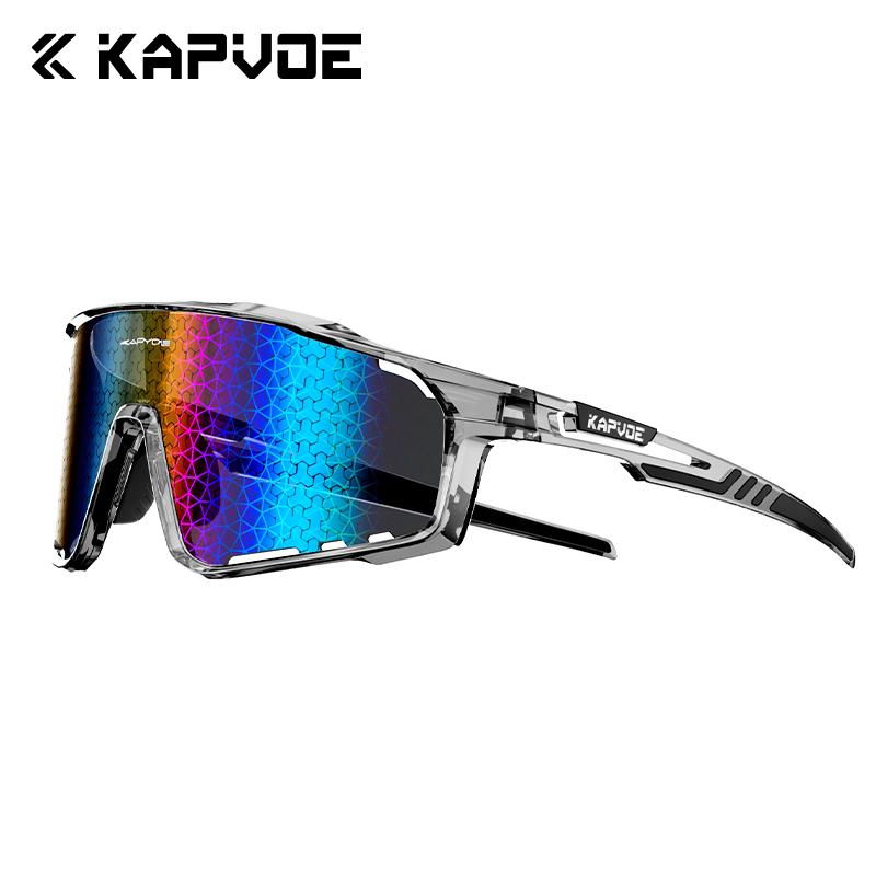 Kapvoe Fashion Hiking Eyewear Sunglasses for Men Cycling Glasses MTB Skating UV400 Fishing Goggles Man Woman Bike Bicycle
