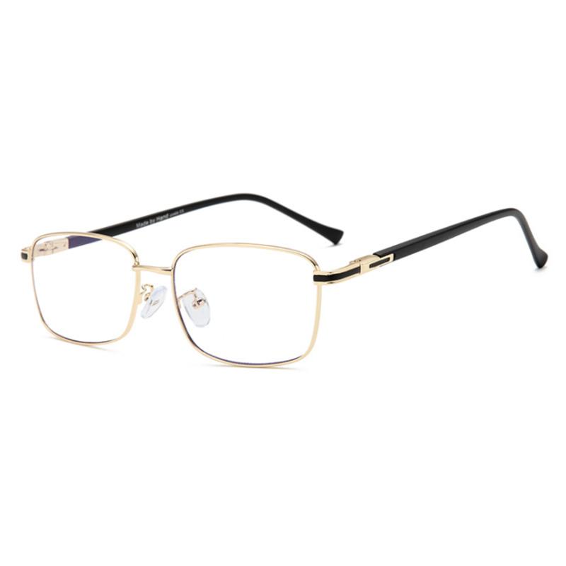 Square Glasses Women Men Metal Eyeglasses Gold Silver Myopia Optical Spectacles Ladies Clear Glasses 0 -0.5 -1.0 -2.0 To -6.0