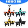 Versatiles Plastic Water Dispenser 4 Way Division With Ball Valves Suitable for Multiple Outdoor Applications