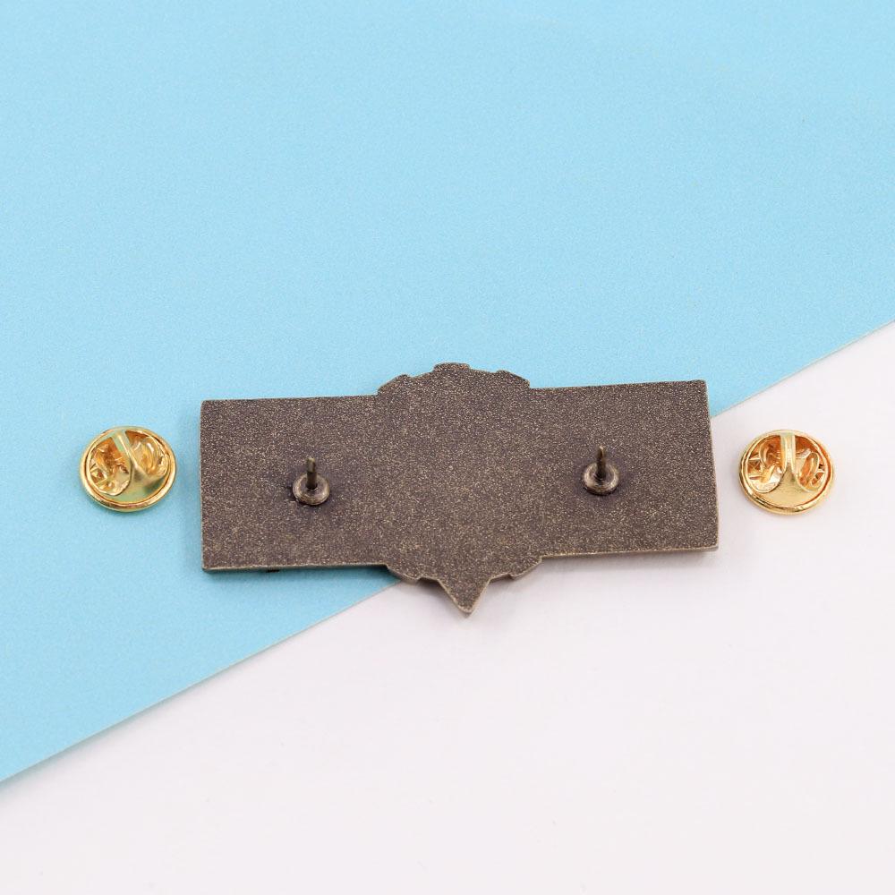 Mechanicus Retro Metal Legion Logo Brooch - Fashion Game Fan Backpack Accessory