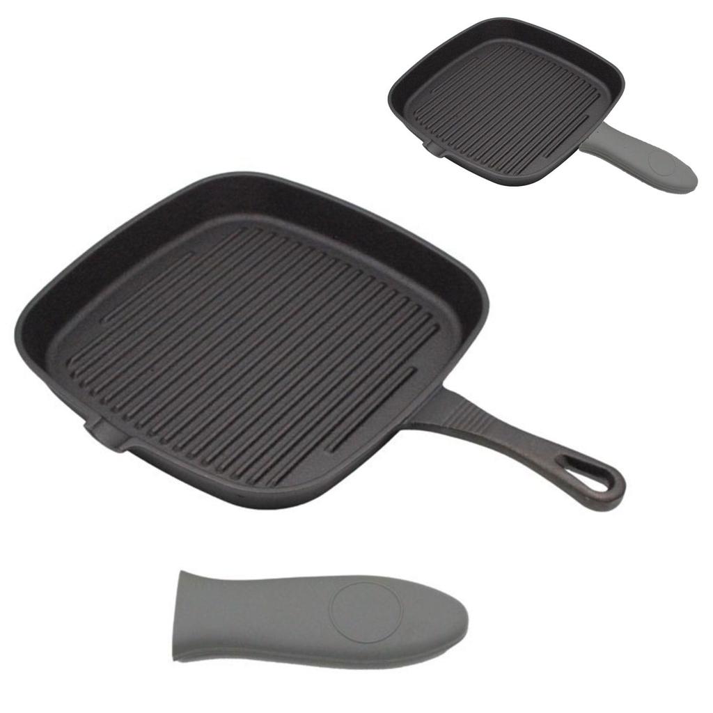 Patelnia grillowa żeliwna 24x24cm BRUNBESTE BB-2668