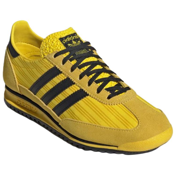 adidas  SL72 OG Yellow Black Pinstripe Women Sneakers Core-Black JQ8316