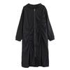 XITAO Zipper Hooded Pleated Dress ZY8936