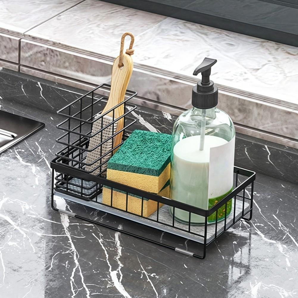 Quick Drying Sink Organizer with Diatomaceous Stone for Kitchen Use