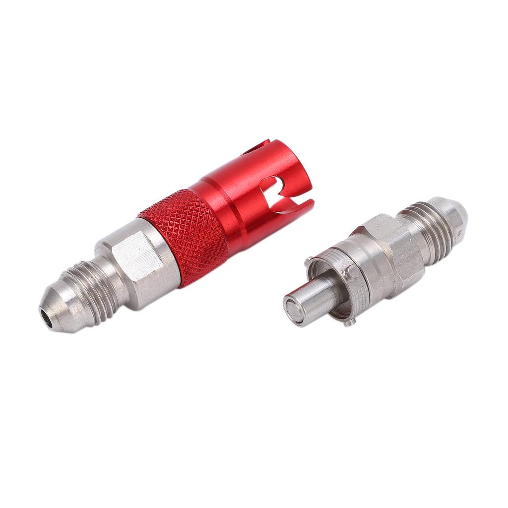 Motorcycle Brake Line Fluid Quick Release Fitting Adapter Stainless Steel UniversalRed