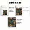 Dinosaur Collage 2D Flat Pattern Flannel Blanket, High quality All Seasons, Home Decor, Warmth and Comfort, Perfect for Christmas Gifts.
