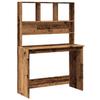 VidaXL Desk with Shelves Old Wood 102x45x148 Cm Engineered Wood, Computer Desk, Standing Desk, Desk with 855834
