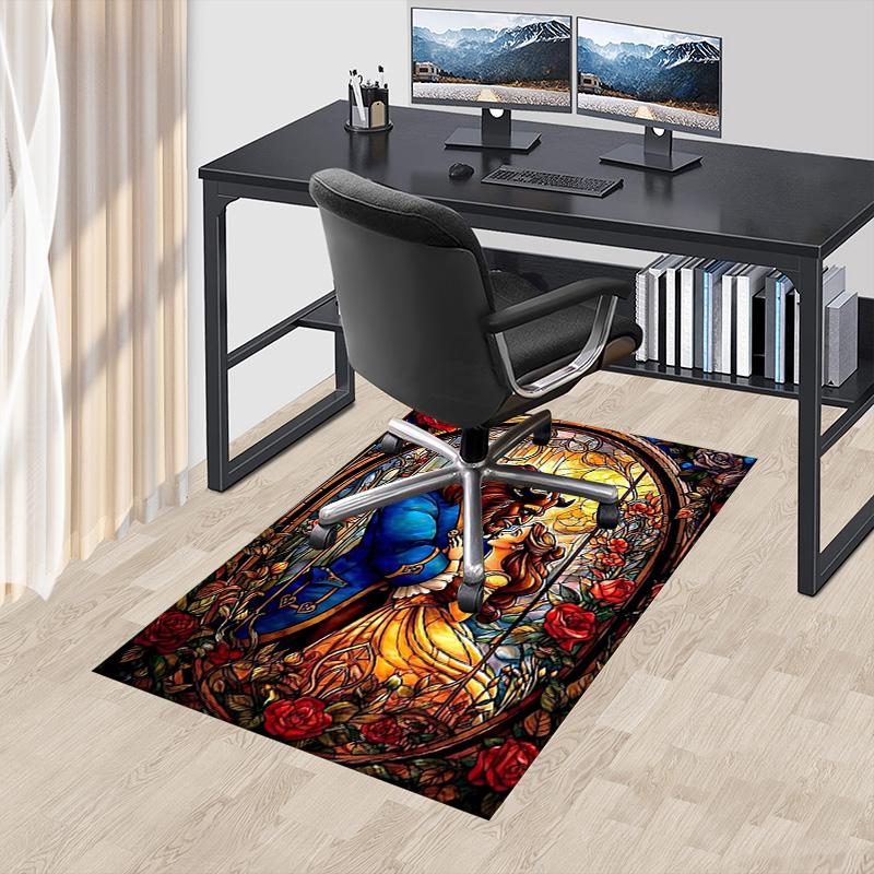 Beauty Beast Romance Carpet For Playroom Bedroom Living Room Sofa Home Decorkids Game Area Rug Nonslip Floor Mat