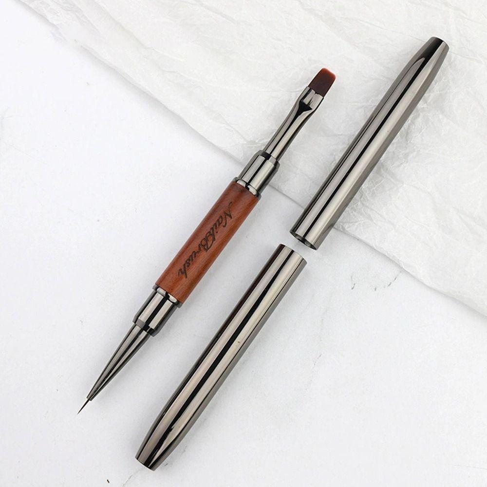 Professional Nail Liner Brush Sandalwood Pole Nail Art Phototherapy Pen Nail Painting