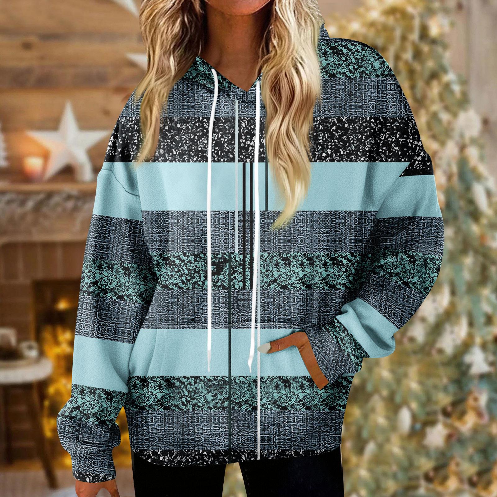 

Толстовки для женщин оверсайз зимние плюшевые милые свитшоты пуловер модная осенне-зимняя одежда XL циан