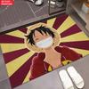 Anime Straw Hat Boy Grin Doormat, Cartoon Pirate Non-slip Floor Mat, Decorative Entrance Rug for Home Living Room Bedroom