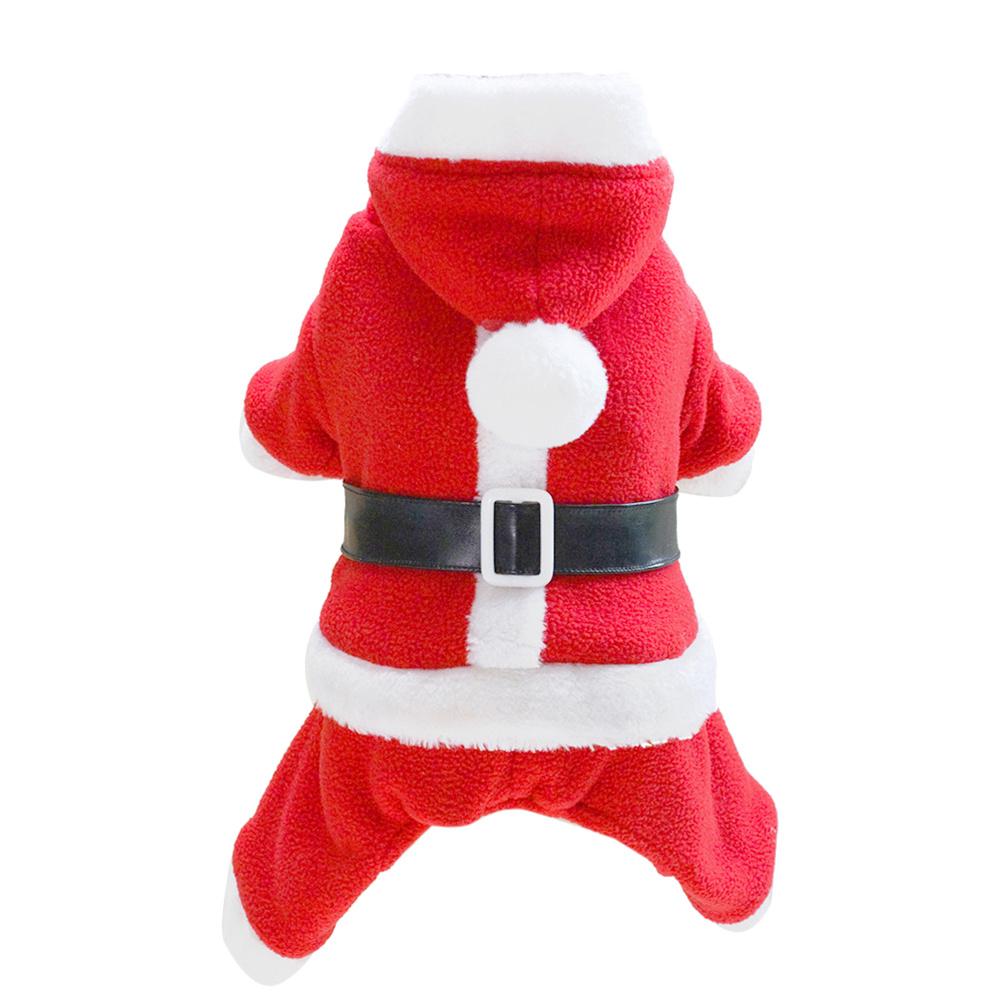 

Pet Dog Clothes Santa Claus Shape Dog Apparel Christmas Costume Breathable Party Costume Pet Supplies Size S Red M