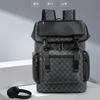 2025 new pattern plaid backpack Korean version men's bag large capacity backpack travel computer bag leisure bag