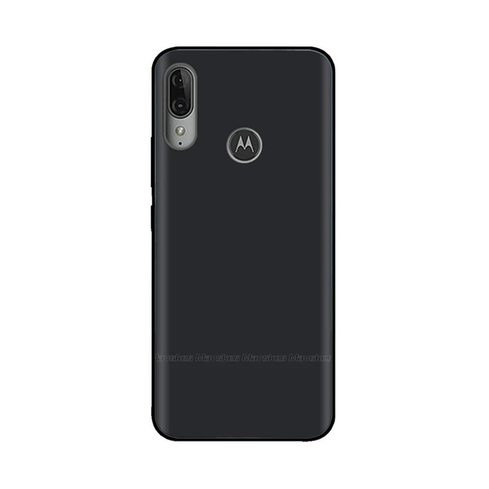 For Moto E6 Plus Case Soft Black Silicone Phone Back Cover For Motorola Moto E6 Play E6s 2020 MotoE6 Plus Case Cover Coque Funda