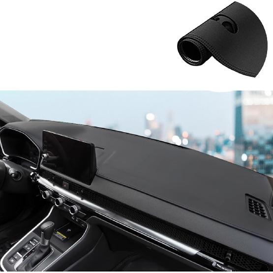 

Rifoda Dash Cover Mat Fit for Honda CRV CR-V 2023 2024 2025 (Without Head Up Display) Leather Material Nonslip Dashboard Protector Sunshade No Glare Black Stitching With HUD